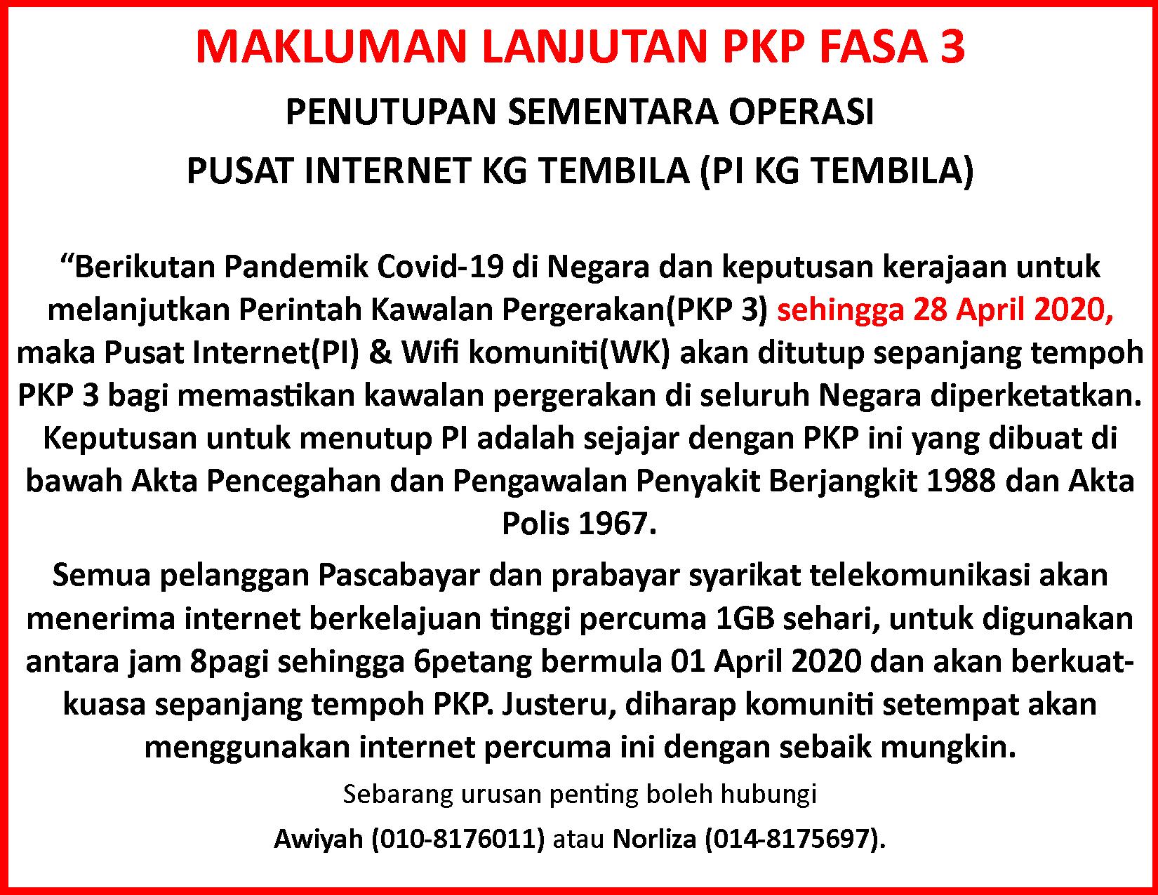 Notis Penutupan PI 28 hb